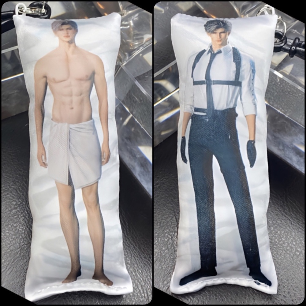 Handmade Anime Sylus Love and Deepspace Body Pillow Plush Keychain